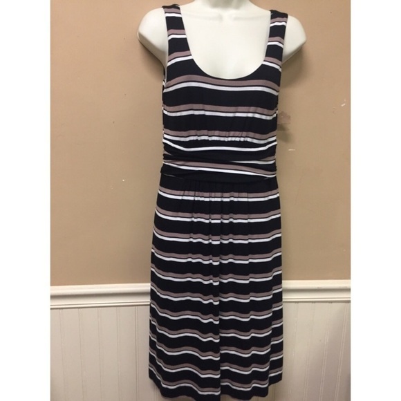 Soma Soft Knit Striped Dress Size Small - Picture 1 of 5